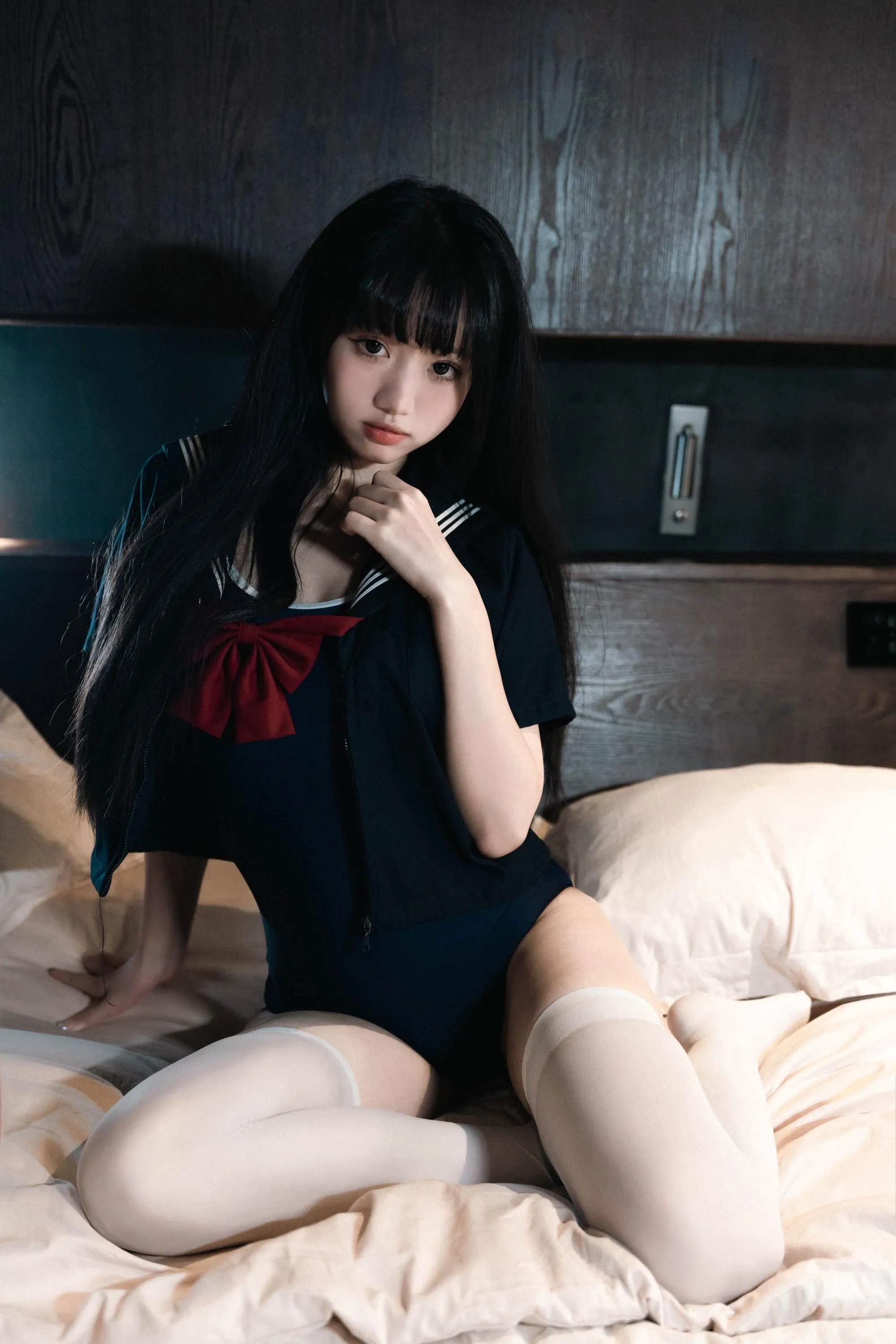 柒柒要乖额 – NO.043 白丝死库水 [140P]插图9